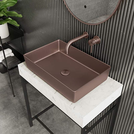 Scudo Core Counter Top Metallic Basin (1 size, 4 colours) - Brand New Bathrooms