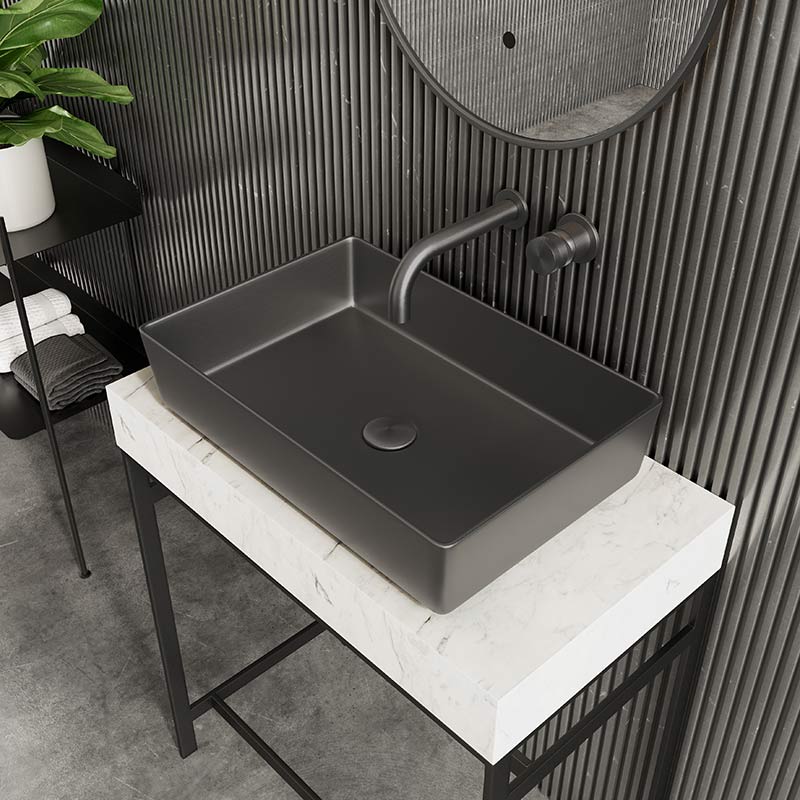 Scudo Core Counter Top Metallic Basin (1 size, 4 colours) - Brand New Bathrooms