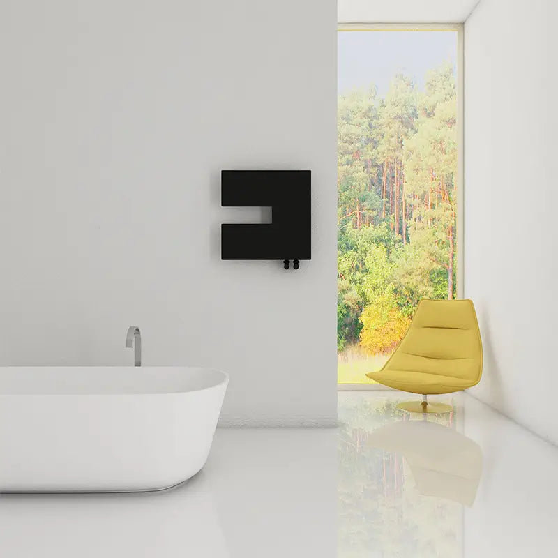 Carisa Coventry Left Flat Mild Steel Radiator 2 Sections (H470 x W470) - Brand New Bathrooms