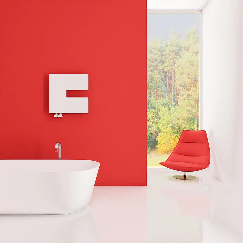 Carisa Coventry Right Flat Mild Steel Radiator 2 Sections (H470 x W470) - Brand New Bathrooms