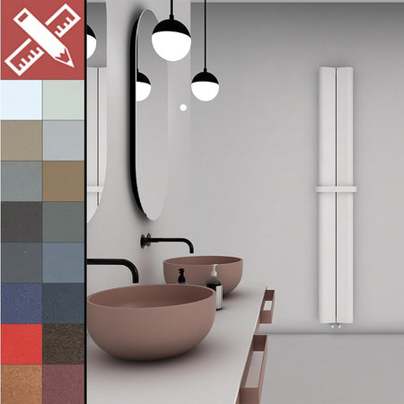 Carisa Curvy Bath Aluminium Bespoke Radiator (5 sizes, 2 colours) - Brand New Bathrooms