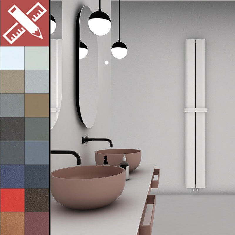 Carisa Curvy Bath Aluminium Bespoke Radiator (5 sizes, 2 colours) - Brand New Bathrooms