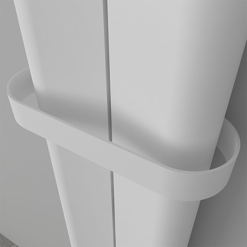 Carisa Curvy Towel Holder (1 size, White) - Brand New Bathrooms