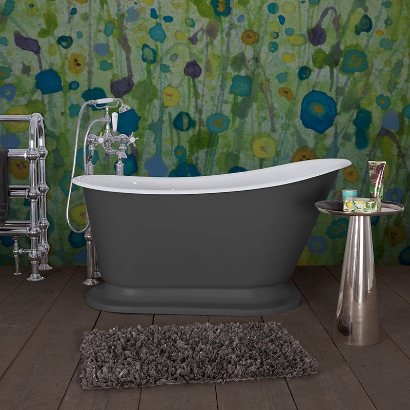 Hurlingham Cameo Single Ended Cast Iron Slipper Bathtub (1 size, any colour) - Brand New Bathrooms