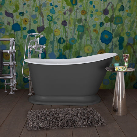 Hurlingham Cameo Single Ended Cast Iron Slipper Bathtub (1 size, any colour) - Brand New Bathrooms