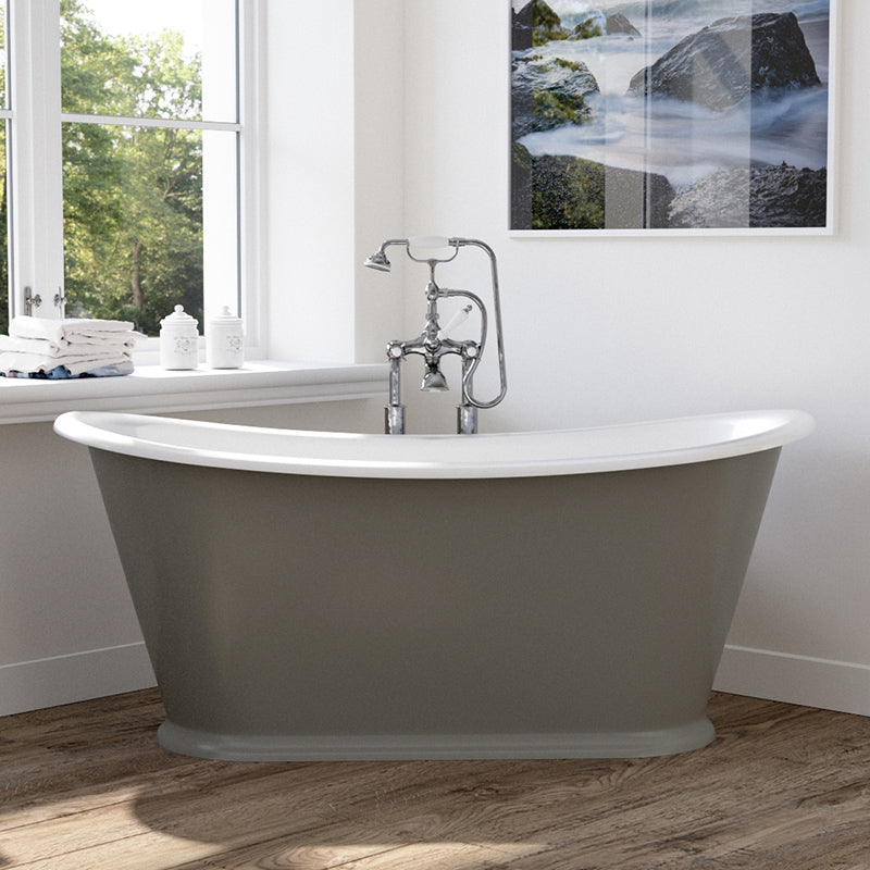 Hurlingham Caravel Bateau Double Ended Cast Iron Bathtub (1 size, any colour) - Brand New Bathrooms