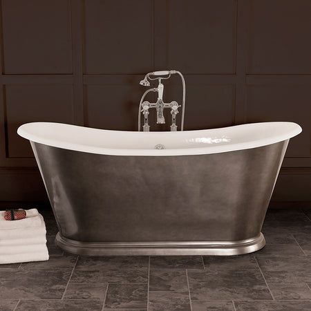 Hurlingham Caravel Bateau Double Ended Cast Iron Bathtub (1 size, any colour) - Brand New Bathrooms
