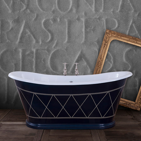 Hurlingham Caravel Bateau Double Ended Cast Iron Bathtub (1 size, any colour) - Brand New Bathrooms