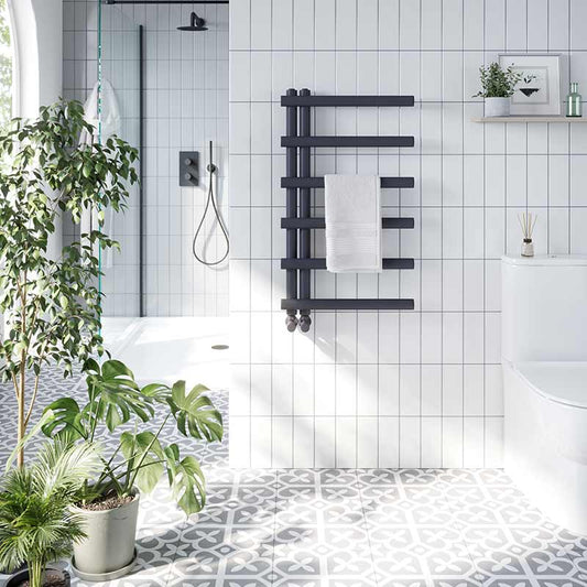 Scudo Carlo Designer Towel Rail (3 Sizes & 3 Colours) - Brand New Bathrooms