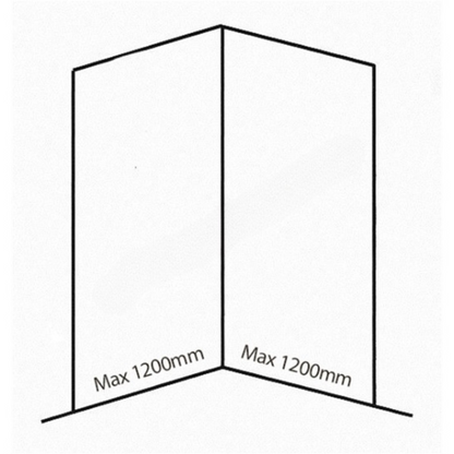 Bushboard Nuance Corner Pack A3 (for Shower Enclosures up to 1200mm) Chalkwood - Brand New Bathrooms