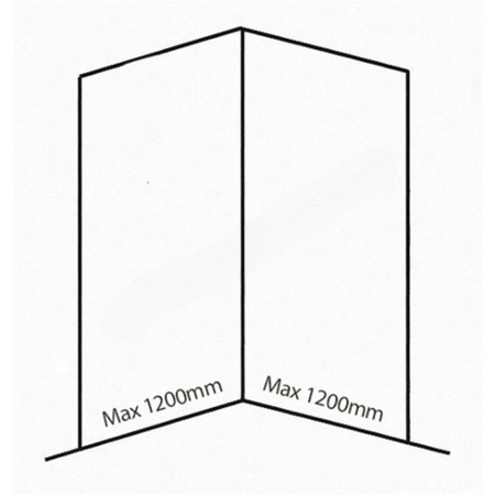Bushboard Nuance Corner Pack A3 (for Shower Enclosures up to 1200mm) Chalkwood - Brand New Bathrooms