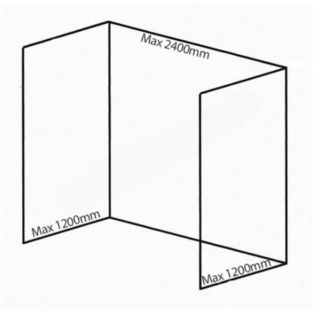 Bushboard Nuance Recess Pack F3 (for Shower Enclosures up to 2400mm) Chalkwood - Brand New Bathrooms