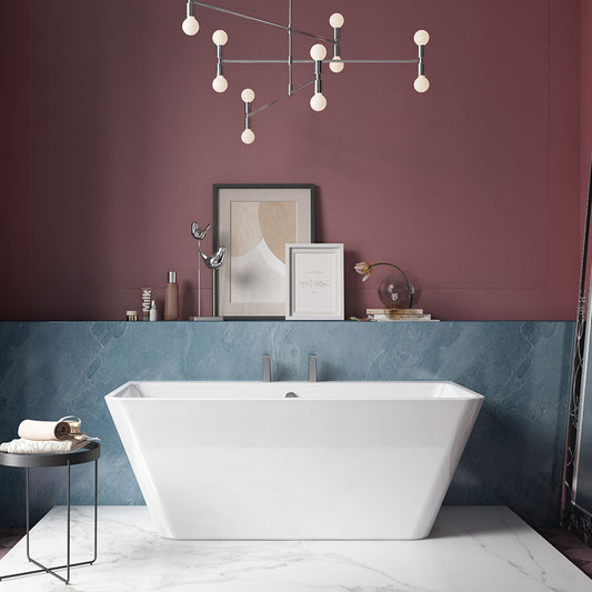 Charlotte Edwards Eris Back to Wall Acrylic Rectangular Bathtub - Brand New Bathrooms