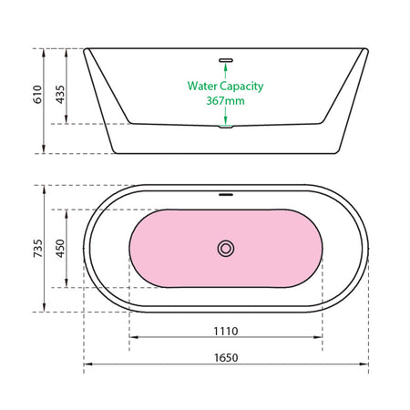 Charlotte Edwards Grosvenor Freestanding Acrylic Bathtub - Brand New Bathrooms