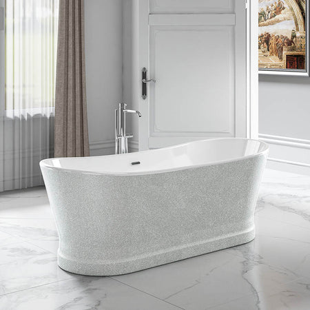 Charlotte Edwards Jupiter Freestanding Acrylic Oval Bathtub - Brand New Bathrooms