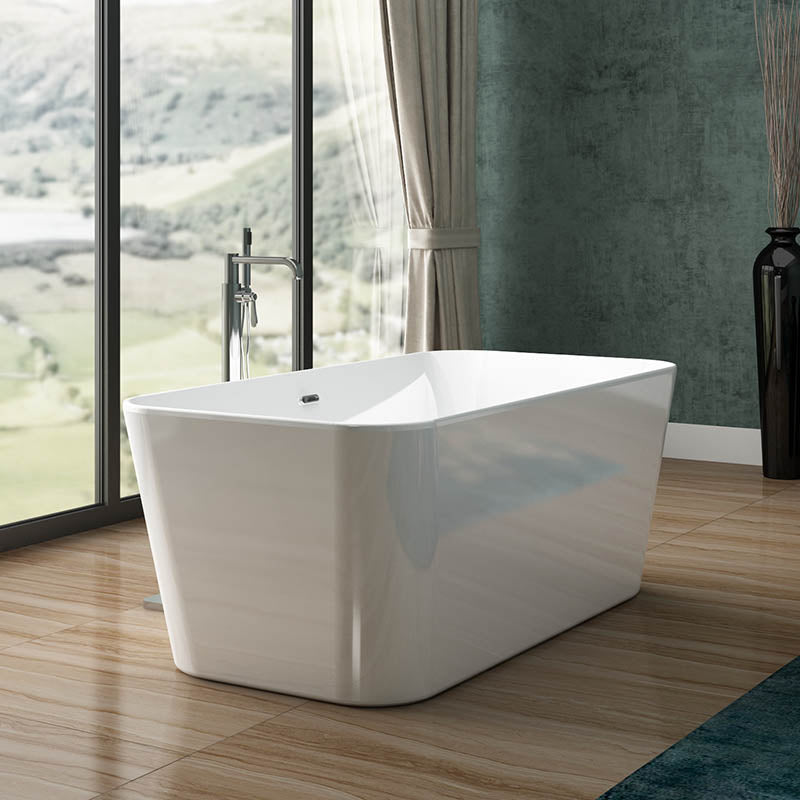 Charlotte Edwards Leda Freestanding Acrylic Rectangular Bathtub - Brand New Bathrooms