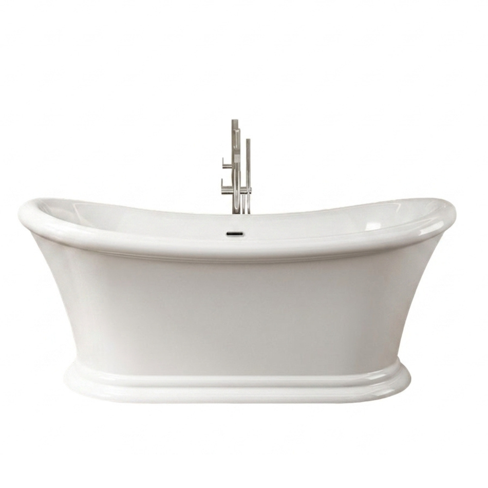 Charlotte Edwards Purley Freestanding Acrylic Oval Bathtub (1 size, White)