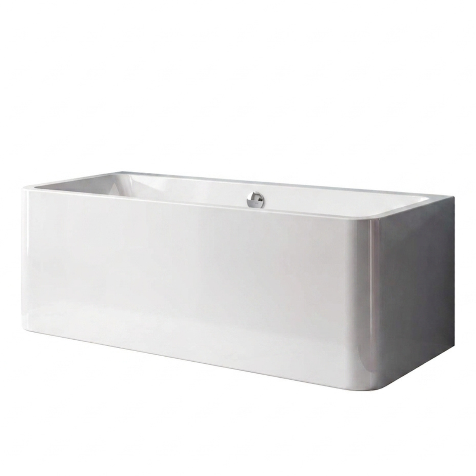 Charlotte Edwards Stratford Back to Wall Acrylic & Steel Rectangular Bathtub (1 size, any colour)