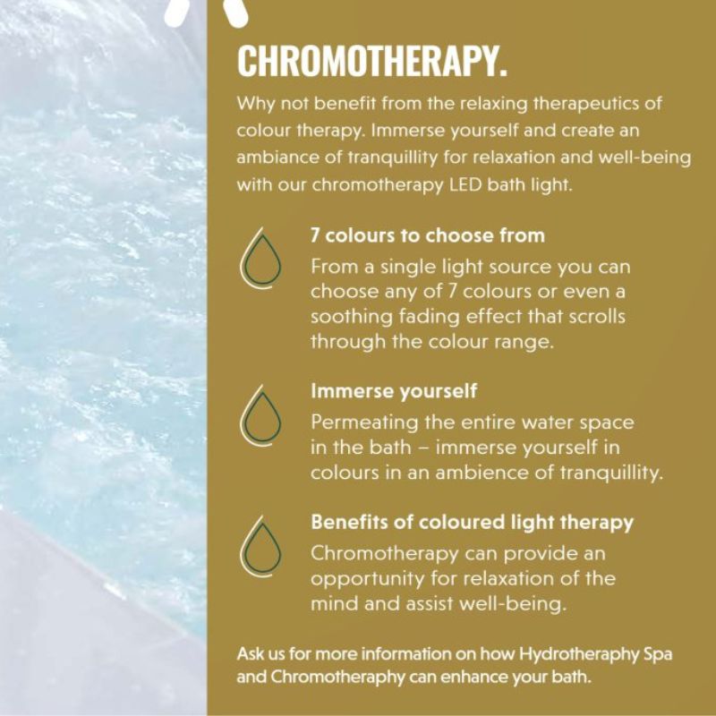 Mantaleda Chromotherapy Light System (7 colours) - Brand New Bathrooms