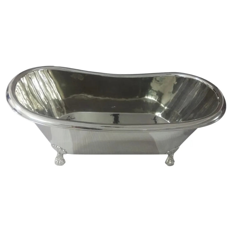 Coppersmith Creations Clawfoot Copper Bathtub Full Nickel Finish (1 size, Full Nickel Finish) - Brand New Bathrooms