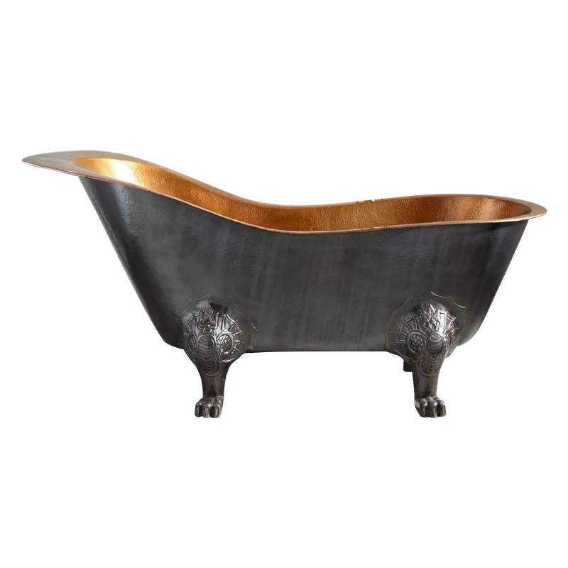 Coppersmith Creations Clawfoot Chinese Style Copper Tub – The Bridgerton Bath (1 size, Copper) - Brand New Bathrooms