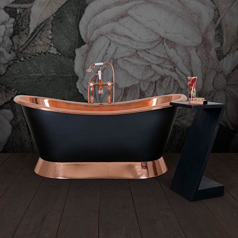 Hurlingham Bateau Double Ended Copper Bathtub (1 size, 2 styles, any colour) - Brand New Bathrooms