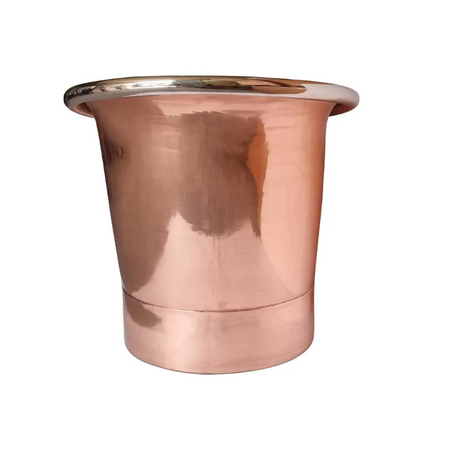 Coppersmith Creations Straight Base Copper Bathtub (1 size, Nickel Interior, Shiny Copper Exterior) - Brand New Bathrooms