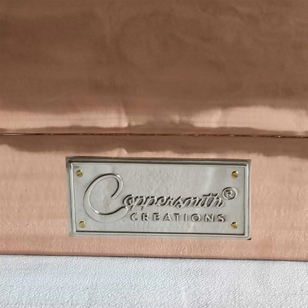 Coppersmith Creations Straight Base Copper Bathtub (1 size, Nickel Interior, Shiny Copper Exterior) - Brand New Bathrooms