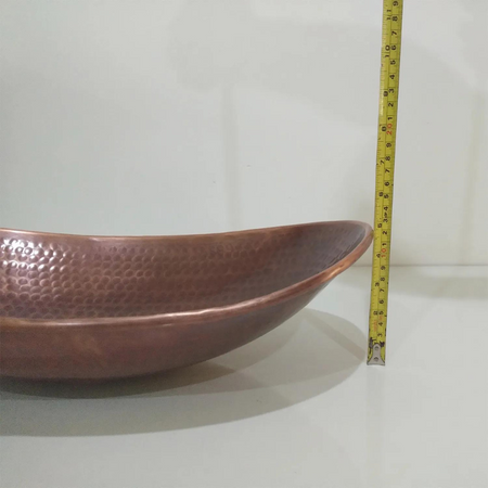 Coppersmith Creations Copper Boat Hammered Sink (1 size, Antique finish) - Brand New Bathrooms