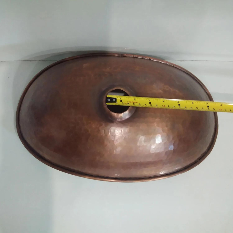 Coppersmith Creations Copper Boat Hammered Sink (1 size, Antique finish) - Brand New Bathrooms