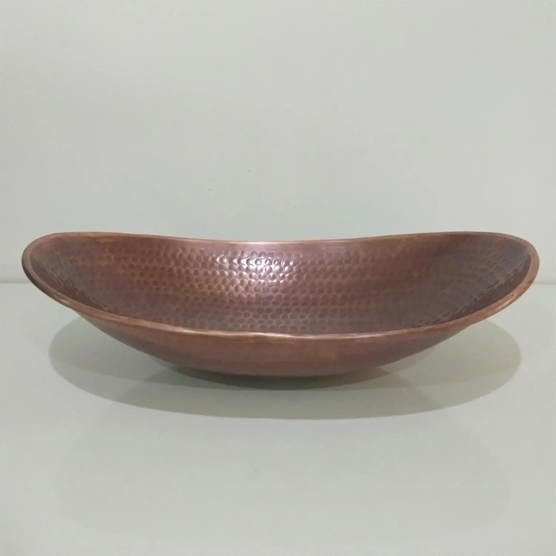 Coppersmith Creations Copper Boat Hammered Sink (1 size, Antique finish) - Brand New Bathrooms