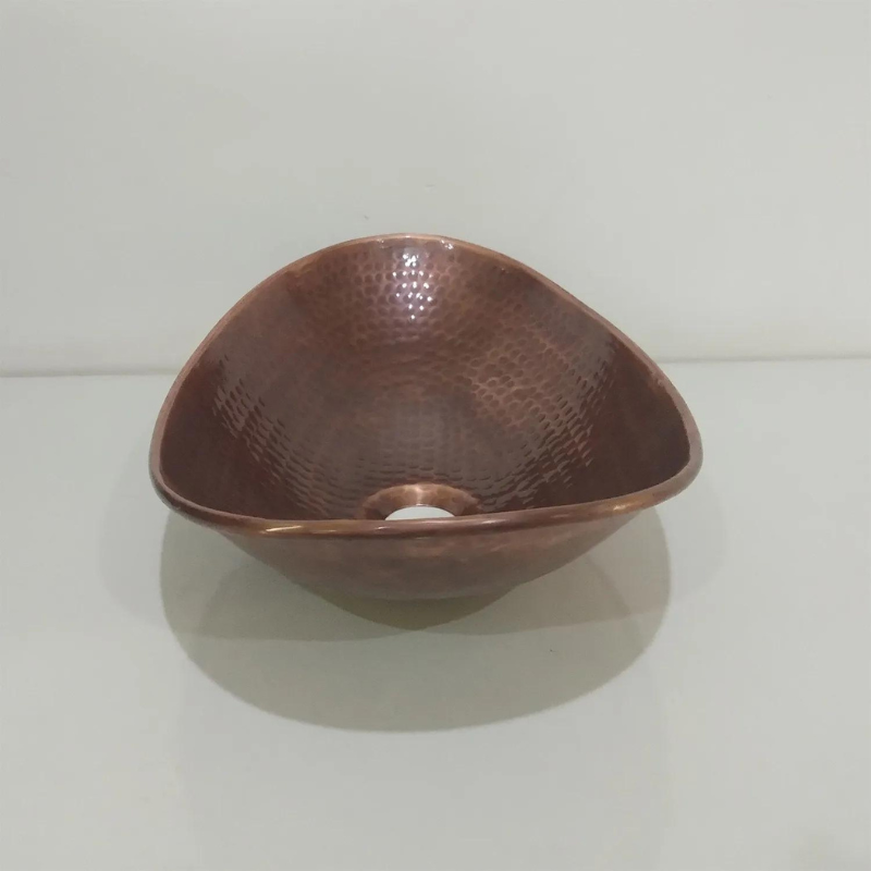Coppersmith Creations Copper Boat Hammered Sink (1 size, Antique finish) - Brand New Bathrooms