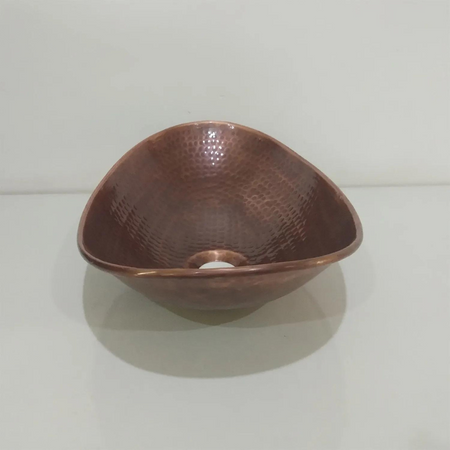 Coppersmith Creations Copper Boat Hammered Sink (1 size, Antique finish) - Brand New Bathrooms