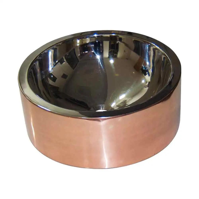 Coppersmith Creations Round Copper Sink (1 size, Nickel Interior) - Brand New Bathrooms