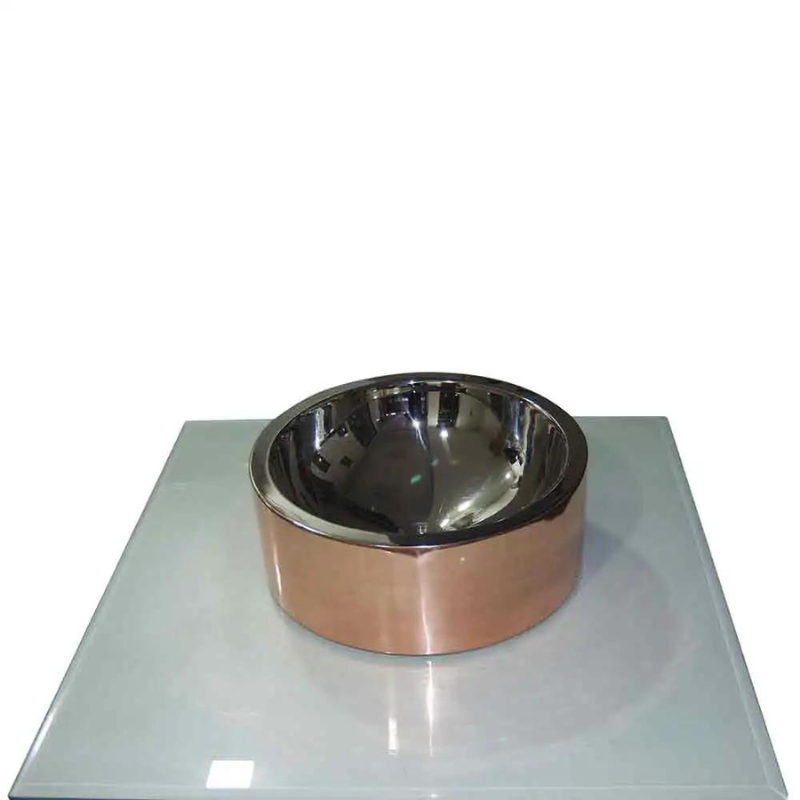 Coppersmith Creations Round Copper Sink (1 size, Nickel Interior) - Brand New Bathrooms