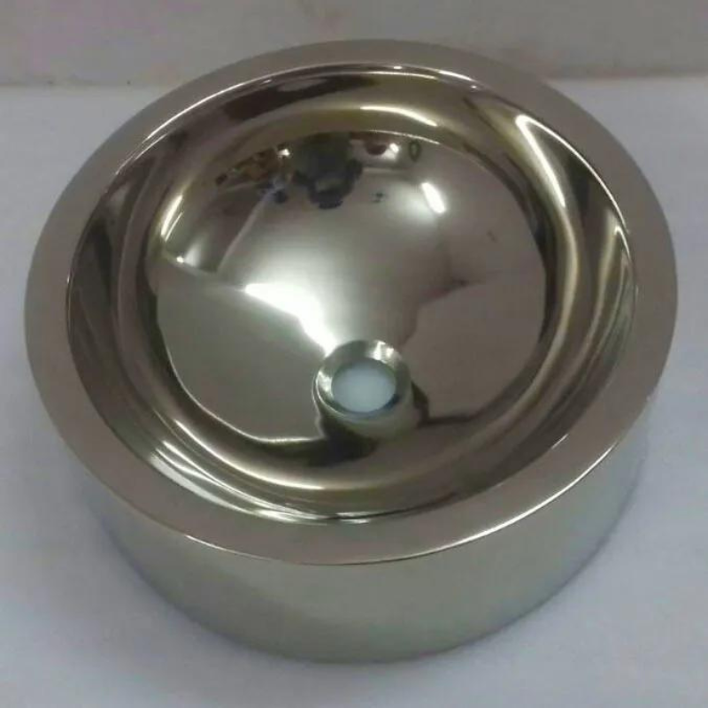 Coppersmith Creations Round Copper Sink (1 size, full Nickel finish) - Brand New Bathrooms