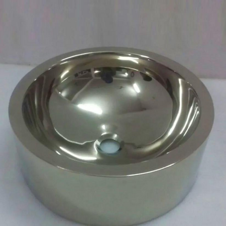 Coppersmith Creations Round Copper Sink (1 size, full Nickel finish) - Brand New Bathrooms