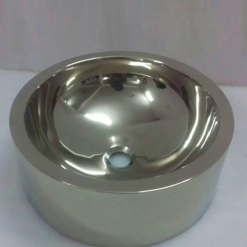 Coppersmith Creations Round Copper Sink (1 size, full Nickel finish) - Brand New Bathrooms