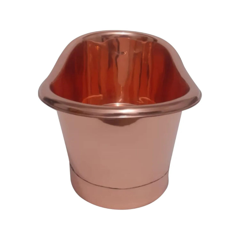 Coppersmith Creations Copper Tub Style Straight Base Sink (1 size, Full Copper) - Brand New Bathrooms