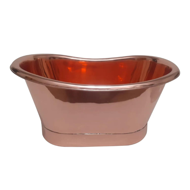Coppersmith Creations Copper Tub Style Straight Base Sink (1 size, Full Copper) - Brand New Bathrooms
