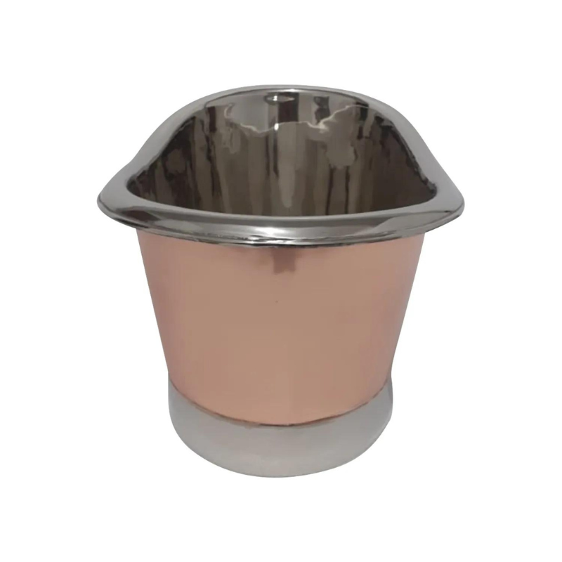 Coppersmith Creations Copper Tub Style Straight Base Sink (1 size, Nickel Interior) - Brand New Bathrooms
