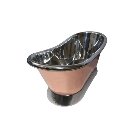 Coppersmith Creations Copper Tub Style Sink (1 size, Nickel Interior & Base) - Brand New Bathrooms