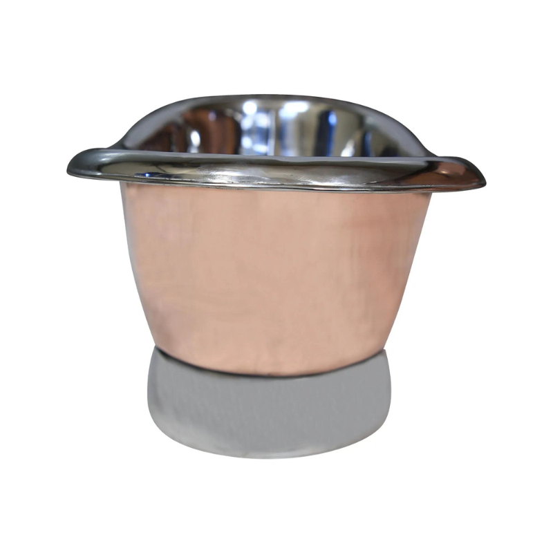 Coppersmith Creations Copper Tub Style Sink (1 size, Nickel Interior & Base) - Brand New Bathrooms