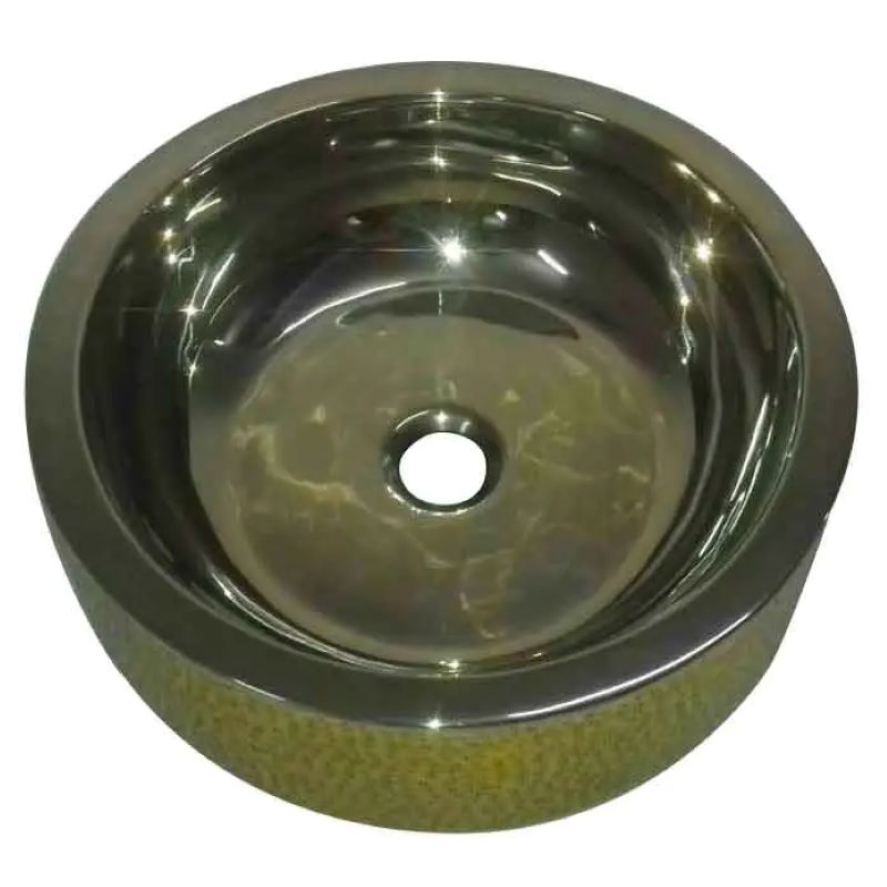 Coppersmith Creations Double Wall Brass Sink (1 size, Lustrous Nickel Interior Finish) - Brand New Bathrooms