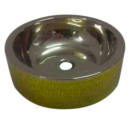 Coppersmith Creations Double Wall Brass Sink (1 size, Lustrous Nickel Interior Finish) - Brand New Bathrooms