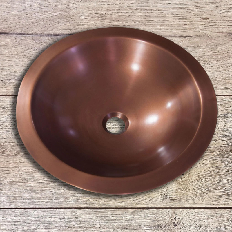 Coppersmith Creations Double Wall Round Hammered Copper Sink (1 size, Copper) - Brand New Bathrooms