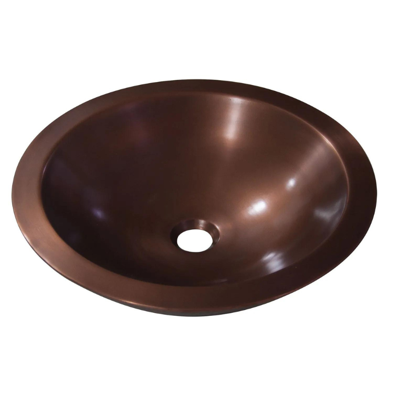 Coppersmith Creations Double Wall Round Hammered Copper Sink (1 size, Copper) - Brand New Bathrooms