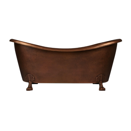 Coppersmith Creations Hammered Clawfoot Copper Bathtub (1 size, Antique Finish) - Brand New Bathrooms