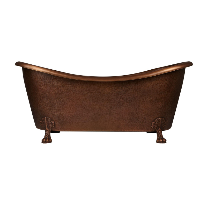 Coppersmith Creations Hammered Clawfoot Copper Bathtub (1 size, Antique Finish) - Brand New Bathrooms