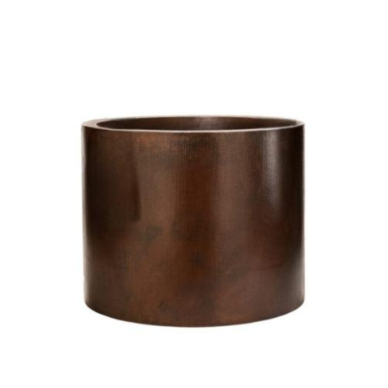 Coppersmith Creations Japanese Style Soaking Copper Bathtub (1 size, Hammered Antique finish) - Brand New Bathrooms